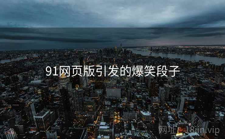 91网页版引发的爆笑段子
