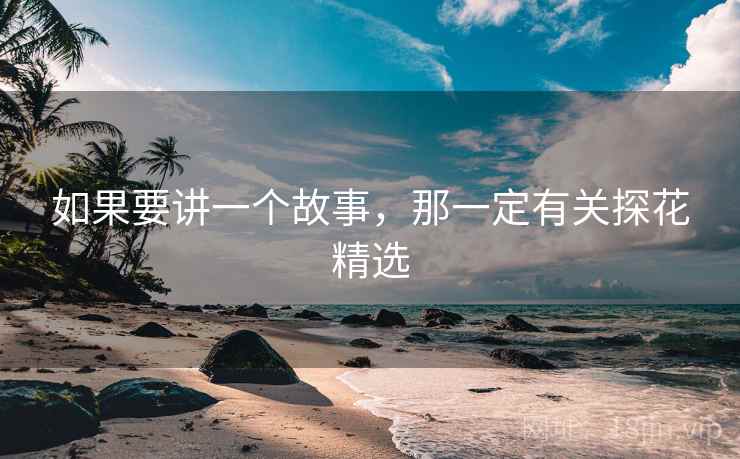 如果要讲一个故事，那一定有关探花精选